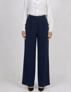 Pantalon large marine