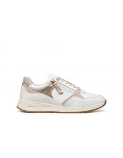 Baskets basses zip blanc