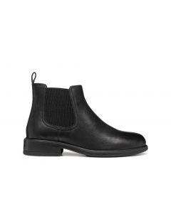 Bottines basses cuir noir