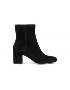 Bottines talon daim noir