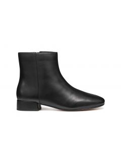 Bottines chic cuir noir