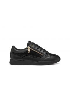 Baskets basses zip noir