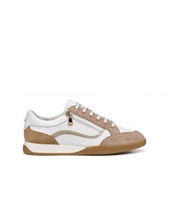 Baskets basses zip blanc