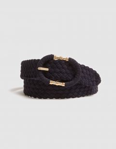Ceinture tressée marine