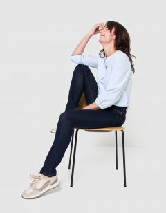 Jean ajusté coton brut