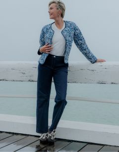 Jean large coton bleu