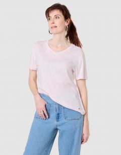 T-shirt coton modal rose