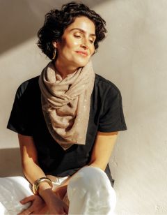 T-shirt coton modal noir