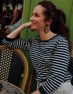 Marinière coton bleu