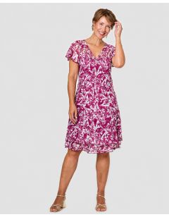Robe dentelle violet