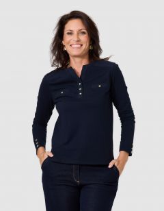T-shirt coton marine