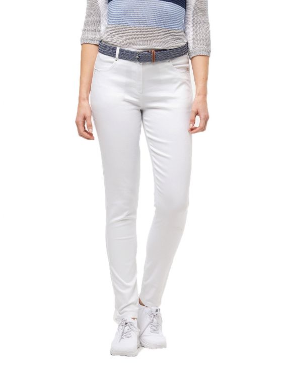 Craquez pour un pantalon blanc pour femme Christine Laure
