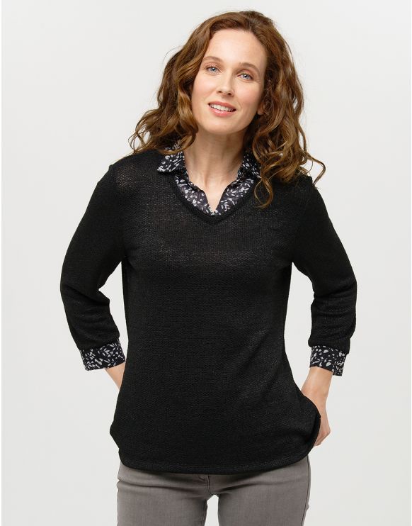 Succombez à un pull noir pour femme, Christine Laure