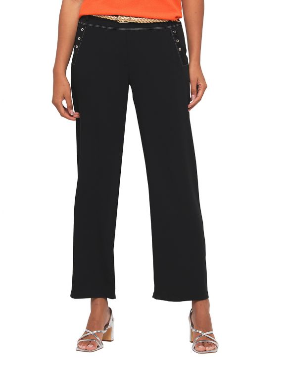 ZARA FEMME PANTALON fluide et large taille haute taille S EUR 14