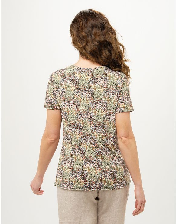 T-shirt Femme Christine Laure Coloré Taille XL (T4), Manches Courtes, Très Bon état