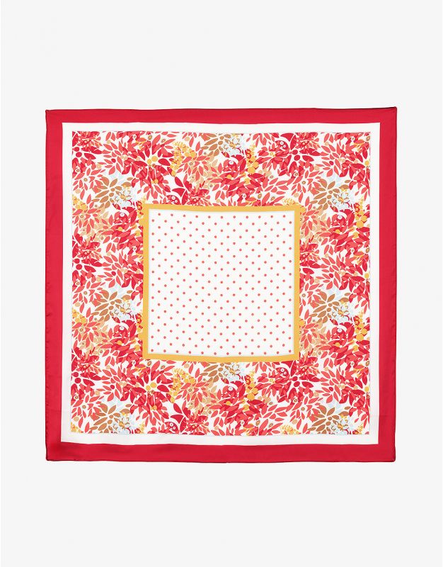 Foulard carré chic rouge