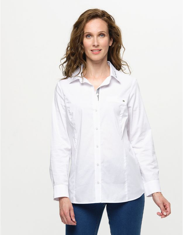Chemisier blanc coton