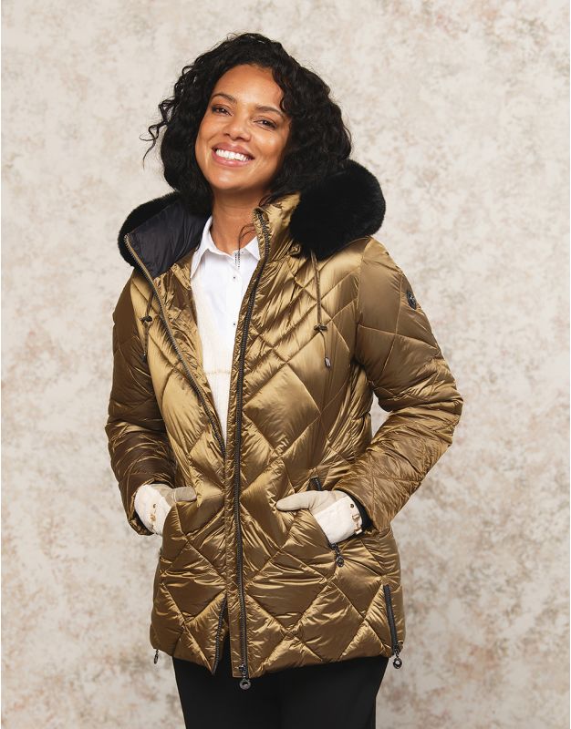 Doudoune mordoré kaki