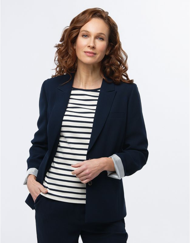 Veste tailleur crêpe