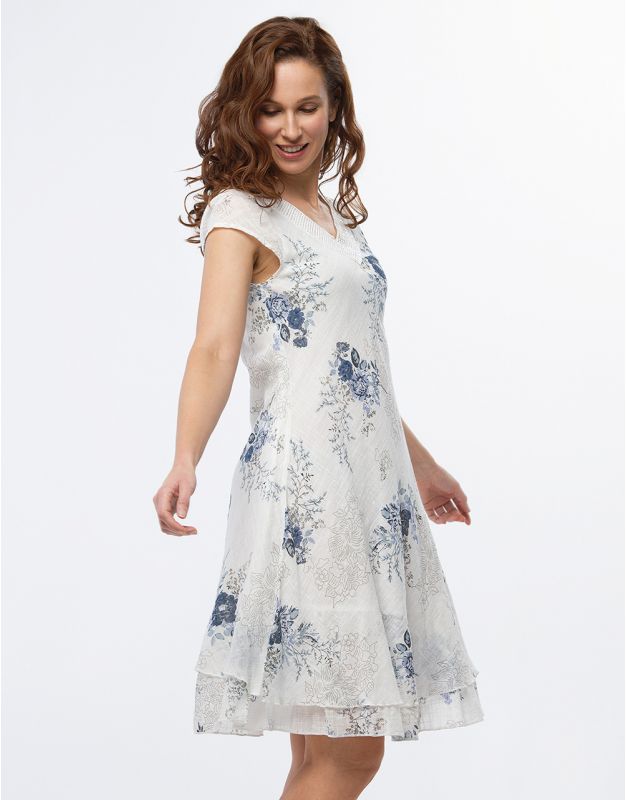 Robe gaze de coton blanc