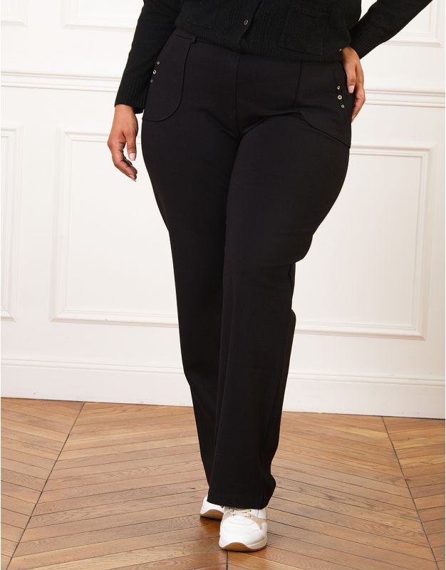 Pantalon large noir