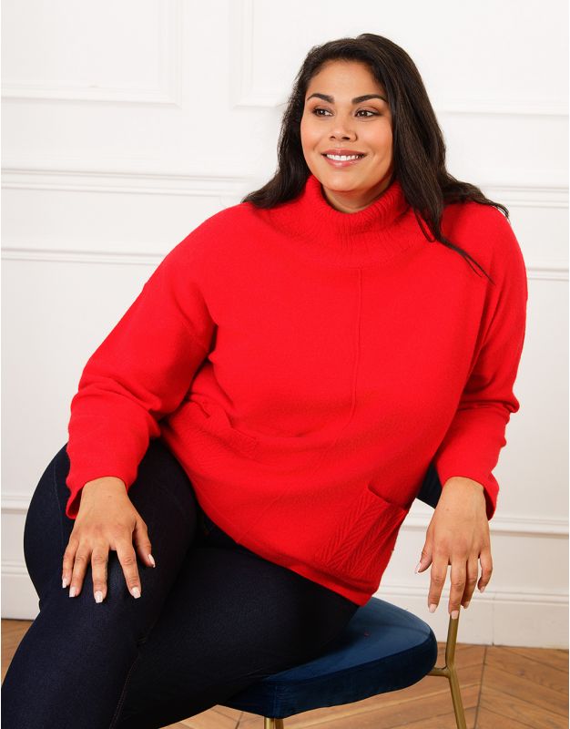 Pull chaud col roulé