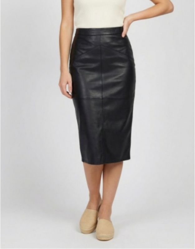 Jupe noire similicuir