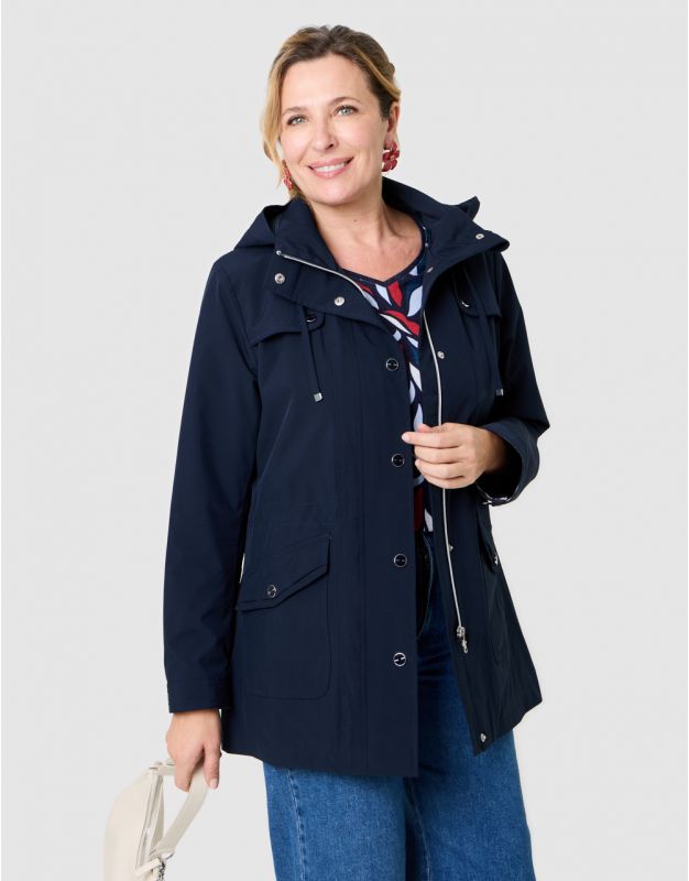 Parka déperlante marine