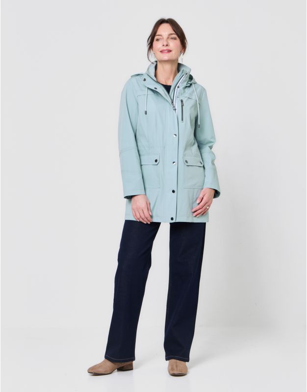 Parka légère vert amande