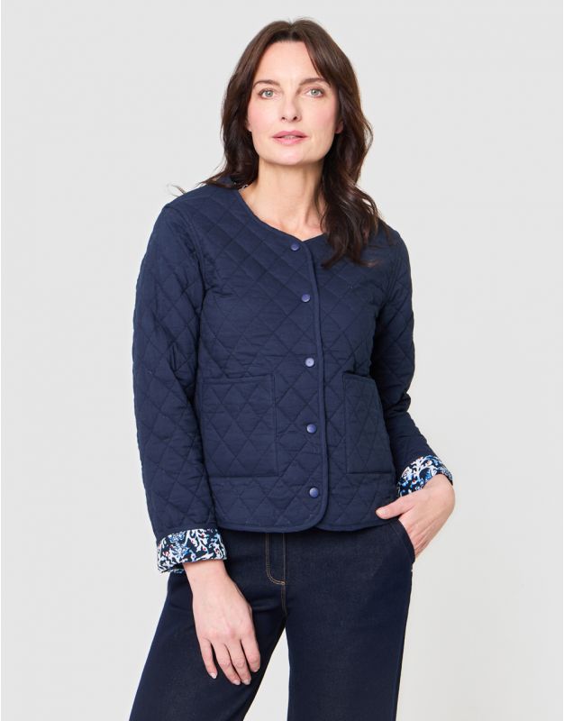 Veste réversible bleu