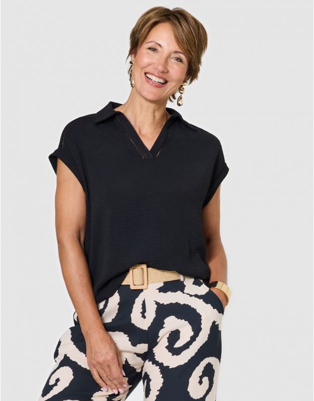 Blouse sans manches noir