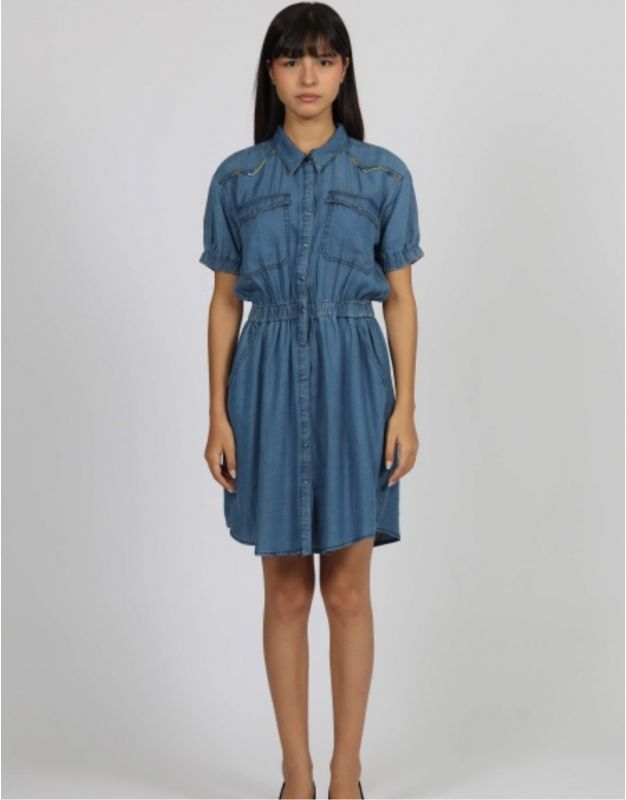 Robe chemisier lyocell