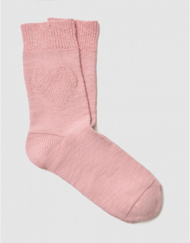 Chausettes hautes rose
