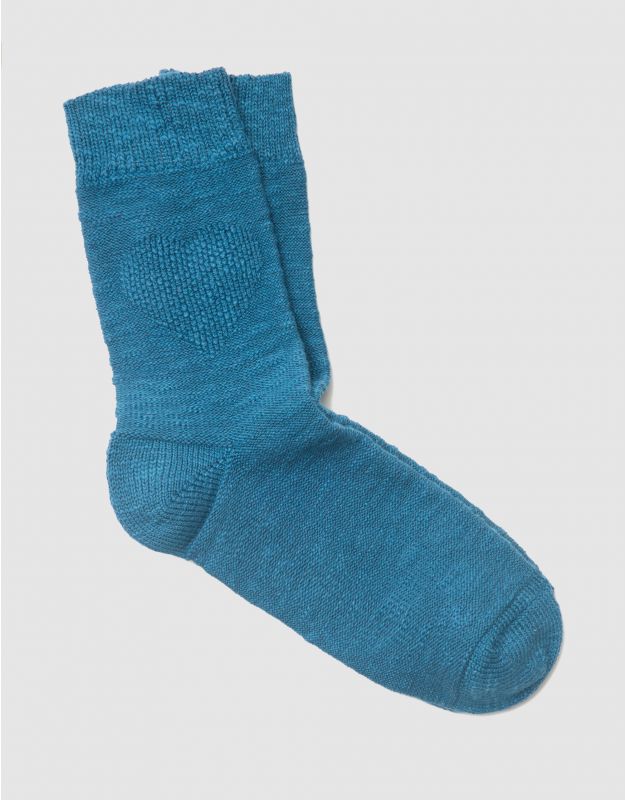 Chausettes hautes bleu