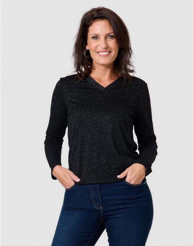 T-shirt irisé noir
