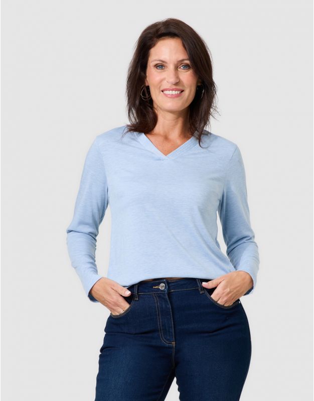 T-shirt irisé bleu clair