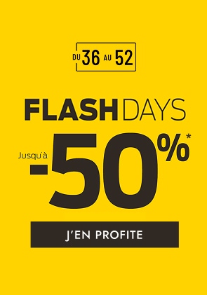 Flash Days Jusqu'à -50%*